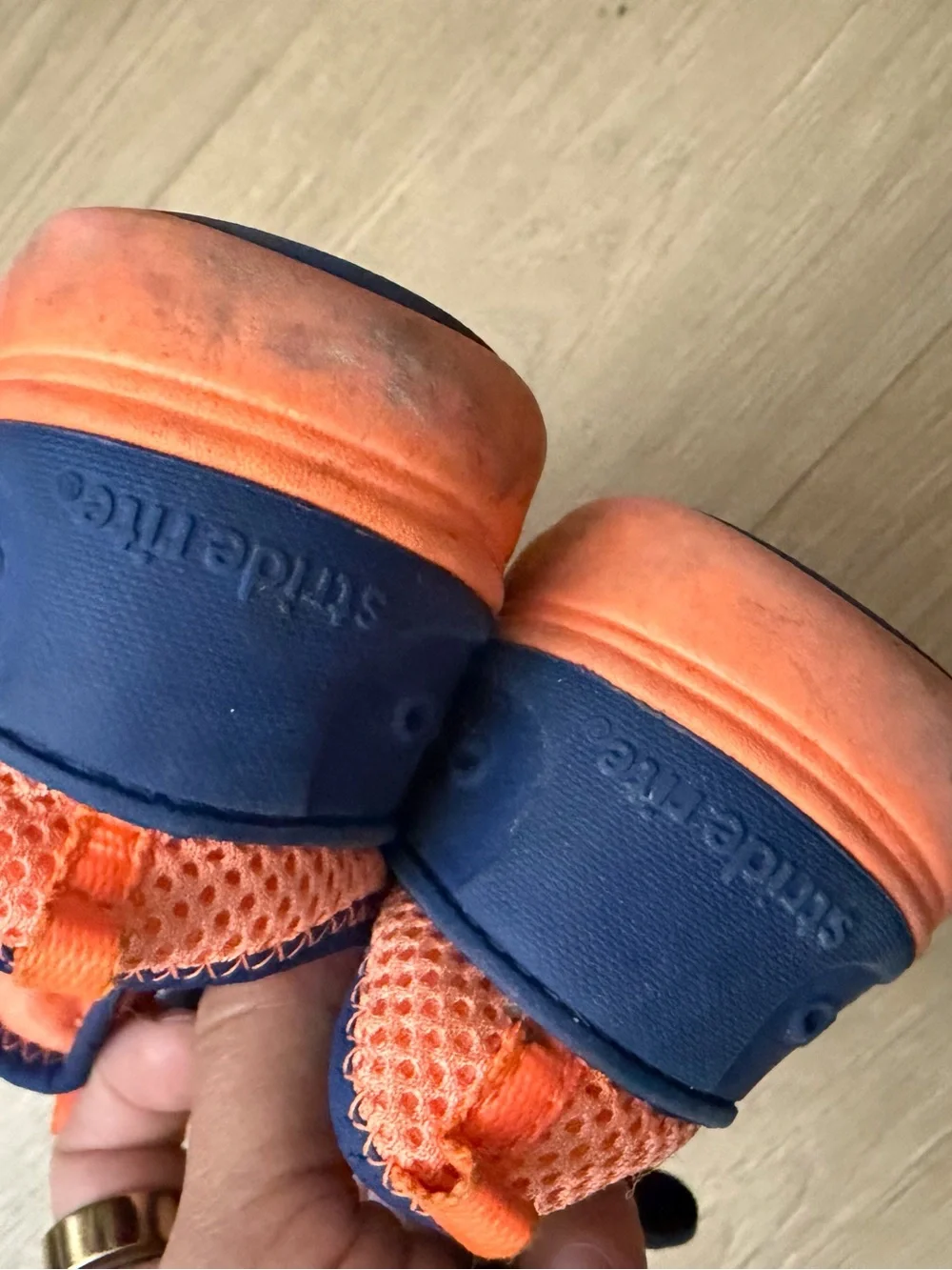 Stride Rite Phibian Water Shoes - Kids Blue and Orange 12c